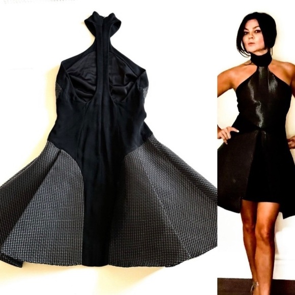 Philipp Plein Couture Black 3D Mesh Panel  Cocktail Dress S - Picture 3 of 11